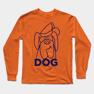 Doggie line art Long Sleeve T-Shirt